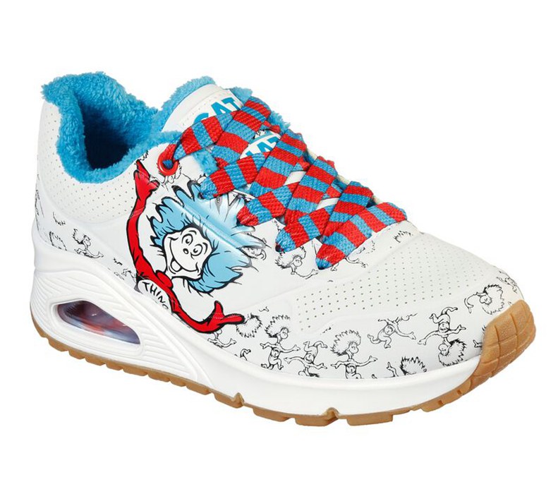 Skechers Dr. Seuss: Uno - Playtime With Things - Girls Sneakers White/Multicolor [AU-OK0689]